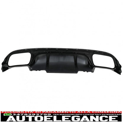 diffusore del paraurti posteriore con terminali di scarico neri adatti per mercedes classe e w213 s213 standard (2016-2020) design e63