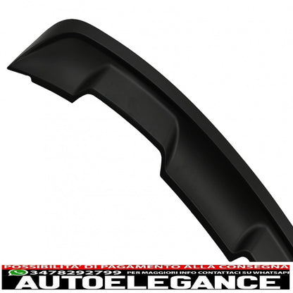 Trunk Spoiler Suitable for Ford Mustang Mk6 Sixth Generation (2015-2020) GT500 Design Matte Black 