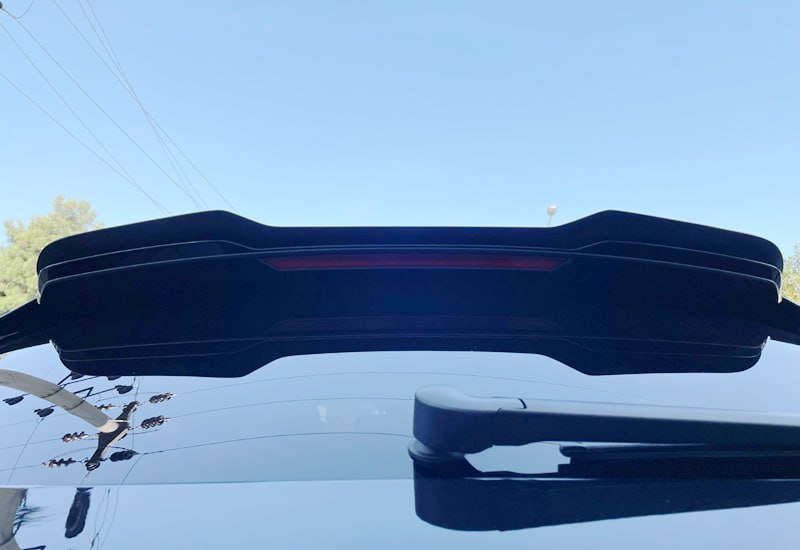 SPOILER POSTERIORE ADATTO PER AUDI RSQ8 2019+ LOOK NERO LUCIDO DESIGN SPORTIVO
