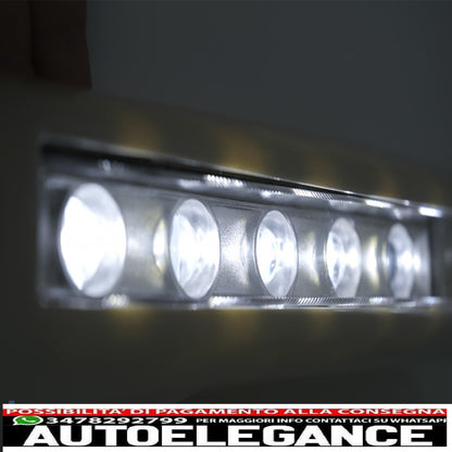 Copri fari con led drl luci di marcia diurna adatti per mercedes classe g w463 (1989-up) g65 design cromato AUTOELEGANCERICAMBI