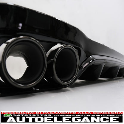 Rear Diffuser with Exhaust Tips Suitable for Mercedes E-Class W213 (2016-2019) E53 Design Night Package