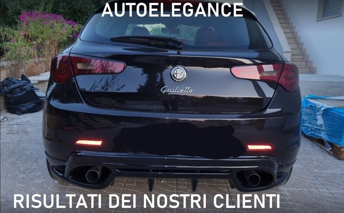 DIFFUSER FOR ALFA ROMEO GIULIETTA QUADRIFOGLIO LOOK UNDER REAR BUMPER 