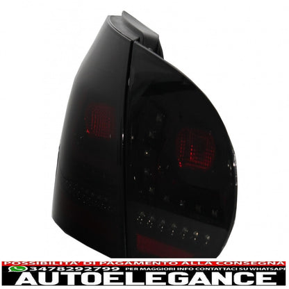 litec led rear lights suitable for vw golf 5 v (2004-2009) black/smoke with dynamic sequential turning light