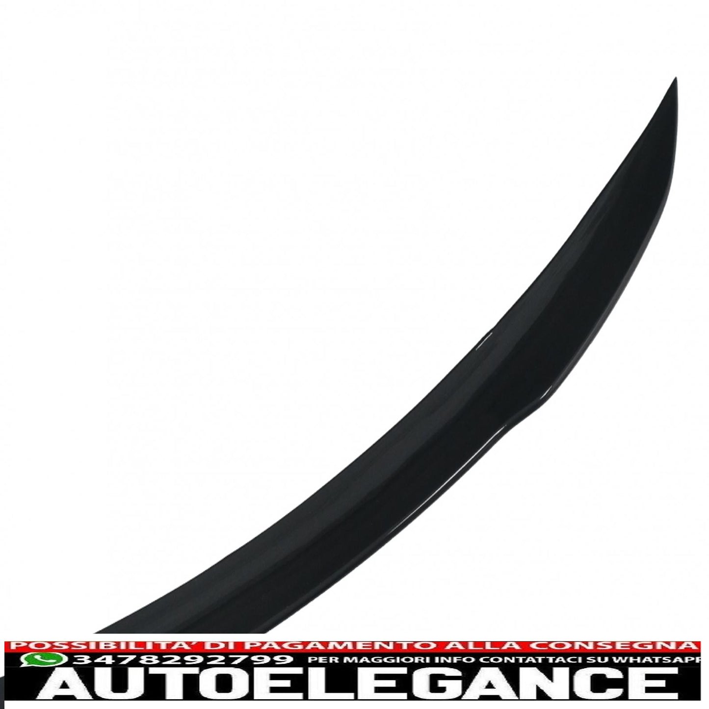 Trunk Spoiler Suitable for Mercedes A-Class Sedan V177 (2018-up) A45 Piano Black Design 