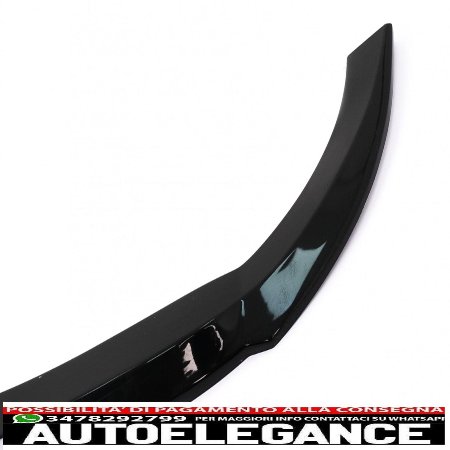 Front bumper lip extension suitable for mercedes v class w447 (2014 onwards) only for standard edition piano black 