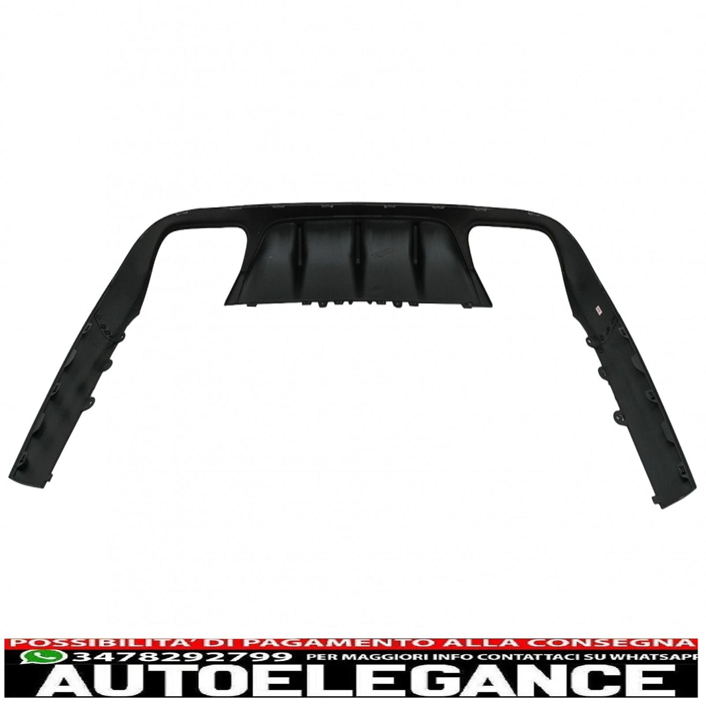 rear diffuser with exhaust tips suitable for mercedes e class c238 a238 amg sport line coupe cabrio (2016-2019) e63 design chrome edition