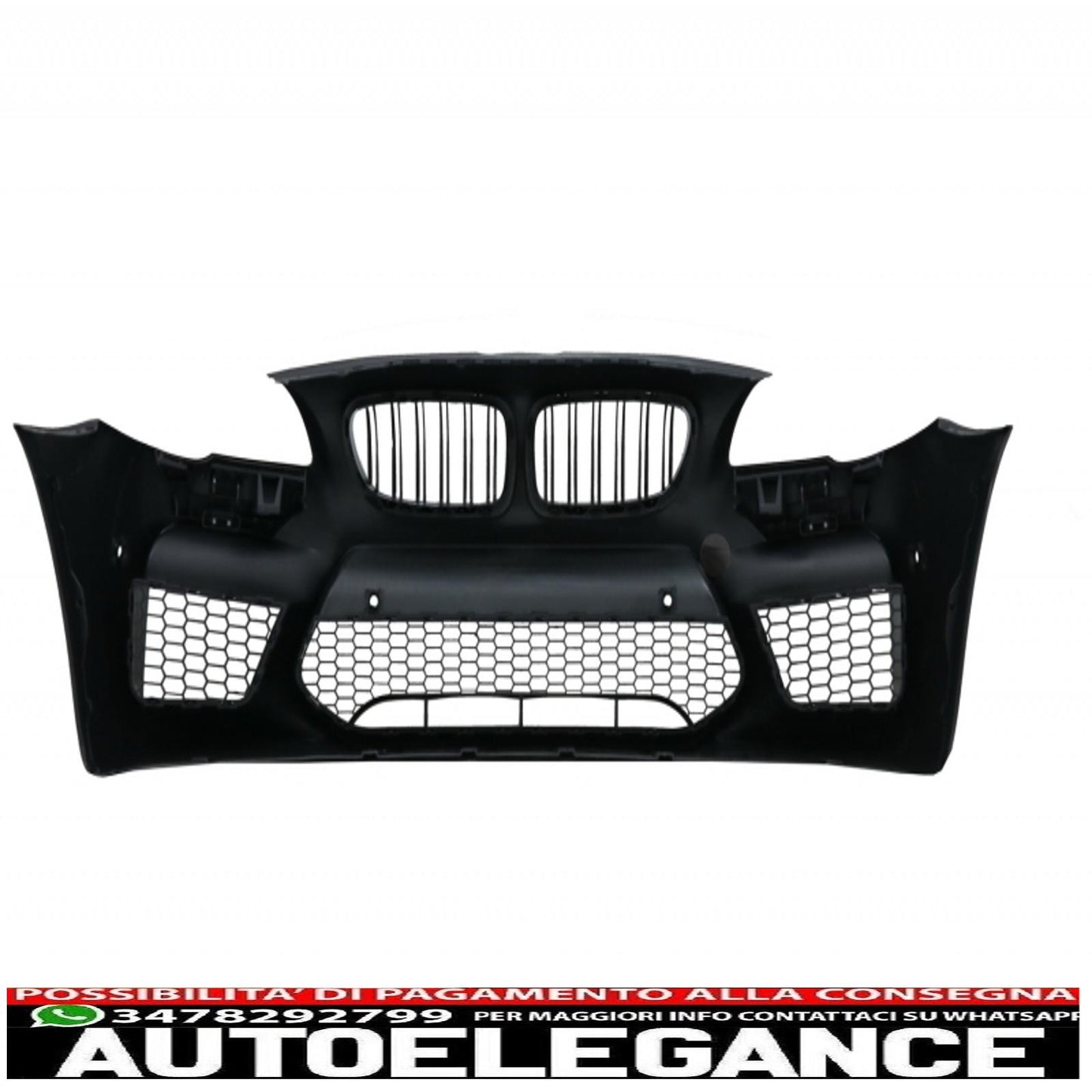 kit carrozzeria adatto per paraurti BMW serie 5 F10 (2011-2017) con minigonne laterali e doppi terminali di scarico doppi in fibra di carbonio design M5