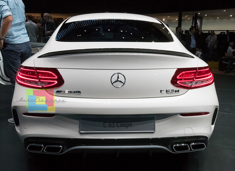 MERCEDES C-CLASS C205 COUPE GLOSS BLACK REAR BONNET SPOILER AMG