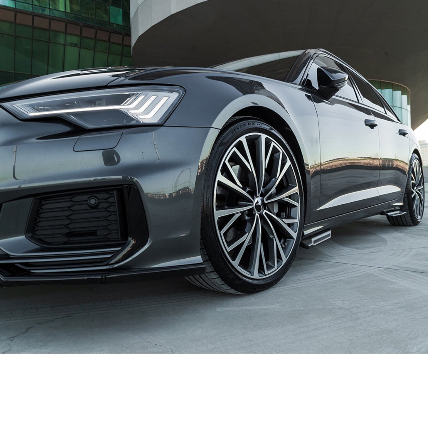 💕SOTTO  MINIGONNE  AUDI A6 S-LINE/S6 C8 NERO LUCIDO 💕