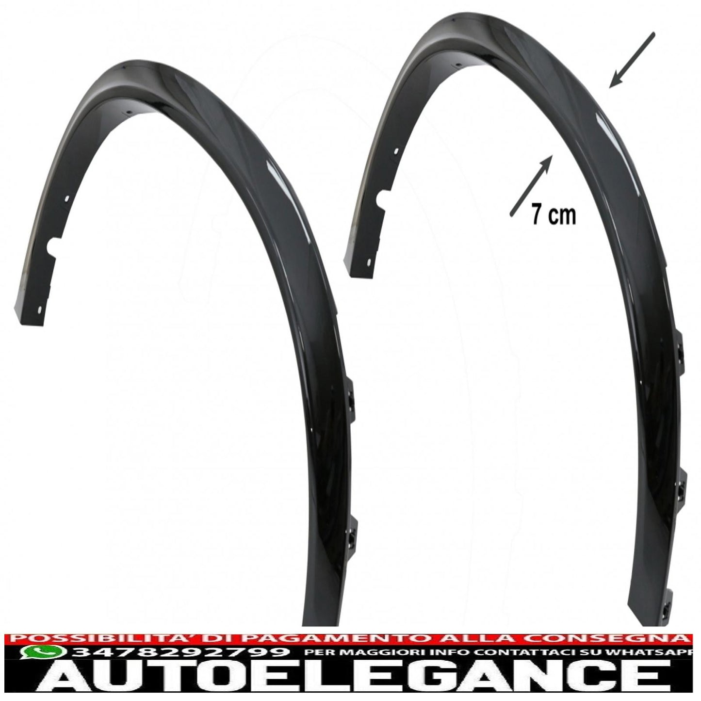 parafanghi passaruota adatti per bmw x6 f16 (2015-2020) m-design m-sport pianoforte nero