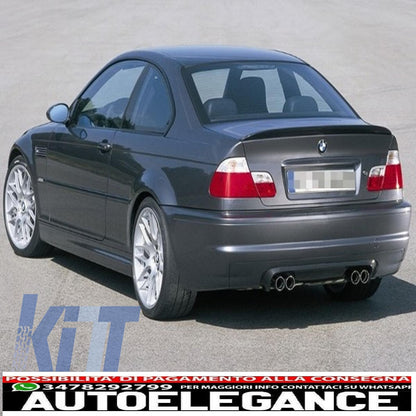 side skirts suitable for bmw 3 series e46 coupe cabrio (1998-2004) m3 m-technik design