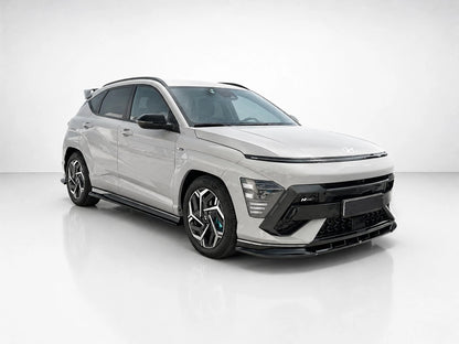 👉 SPLITTER ANTERIORE PER HYUNDAI KONA N-LINE MK2 (2022-) ABS NERO LUCIDO👈