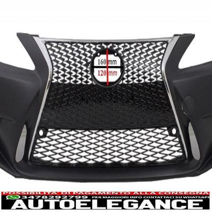 paraurti anteriore con spoiler inferiore adatto per lexus is xe20 (2006-2013) is f sport facelift xe30 dal 2014 in poi design e fari drl a led indicatori di direzione dinamici