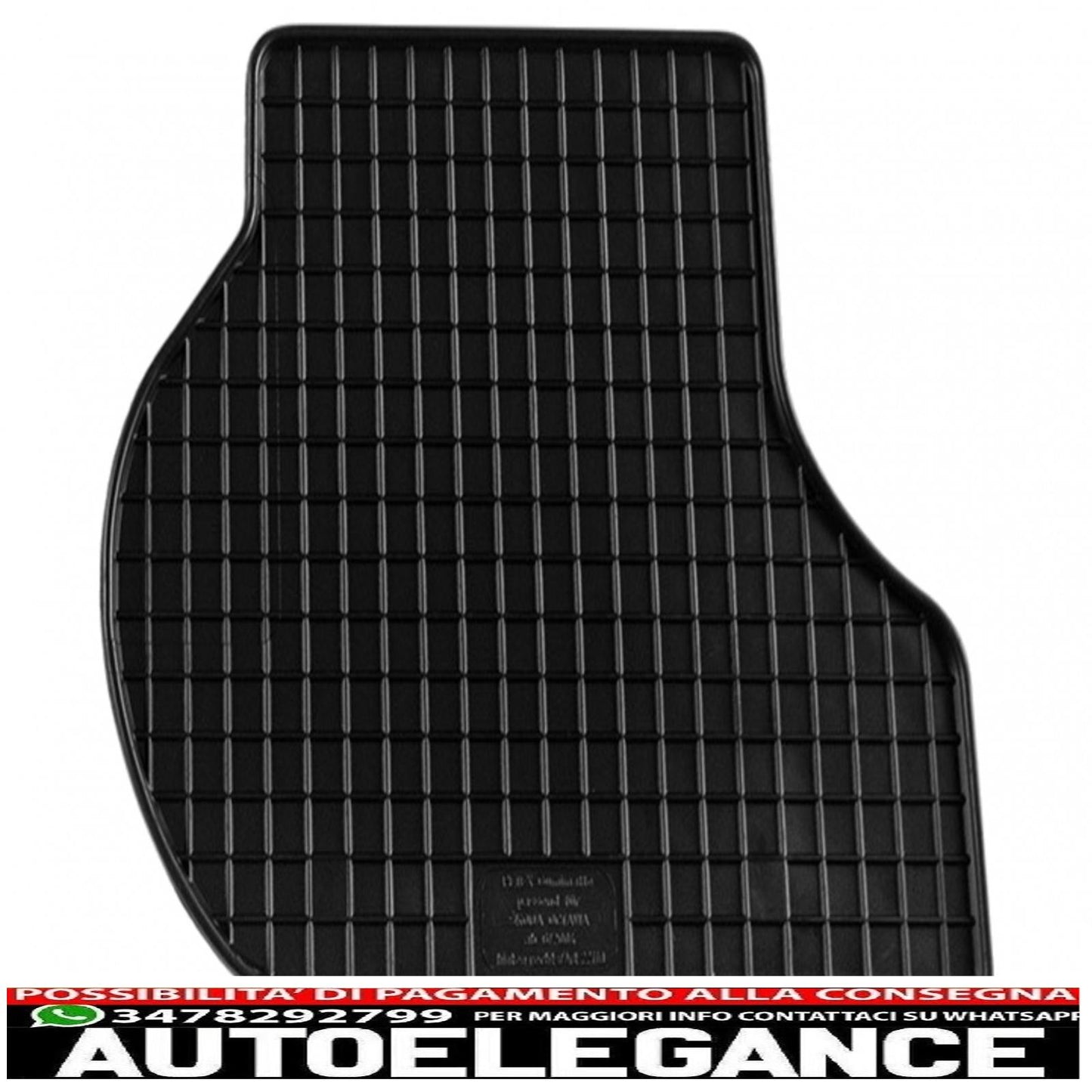 Rubber mat suitable for skoda octavia ii limousine (06/2004-01/2013) kombi (06/2004-05/2013)
