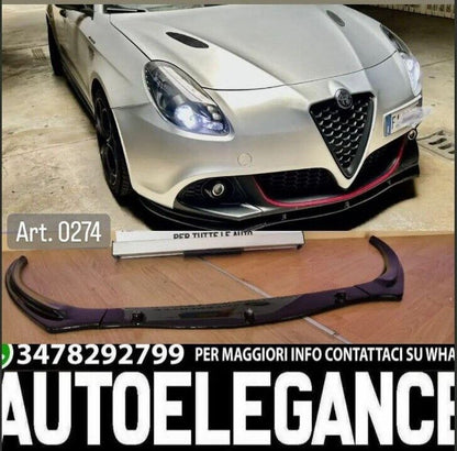 ALFA ROMEO GIULIETTA LIP SPOILER UNDER FRONT BUMPER ABS SPLITTER 0274