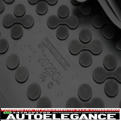Black rubber mats suitable for Land Rover Range Rover Evoque i L538 (2011-2014) L538 Facelift (2014-2018)