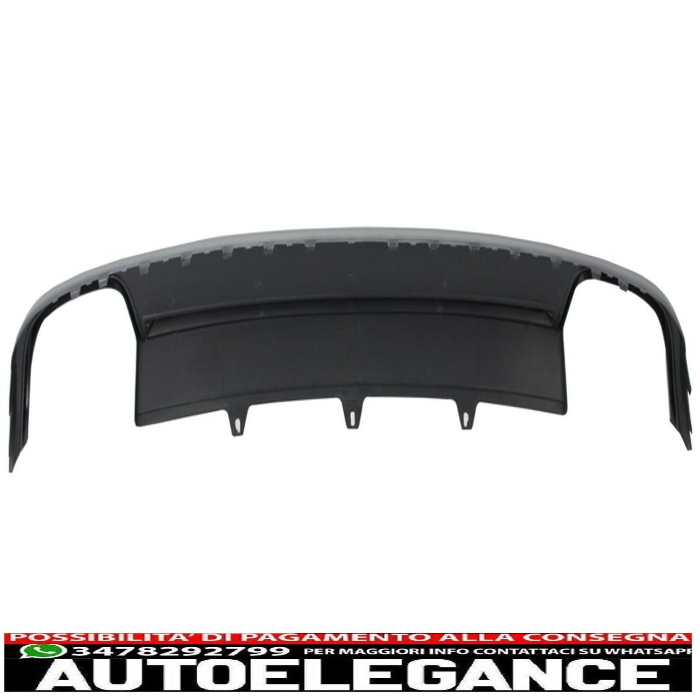 Diffusore d'aria per mantovana paraurti posteriore adatto per audi a4 b8 pre restyling (2008-2011) limousine avant s4 design