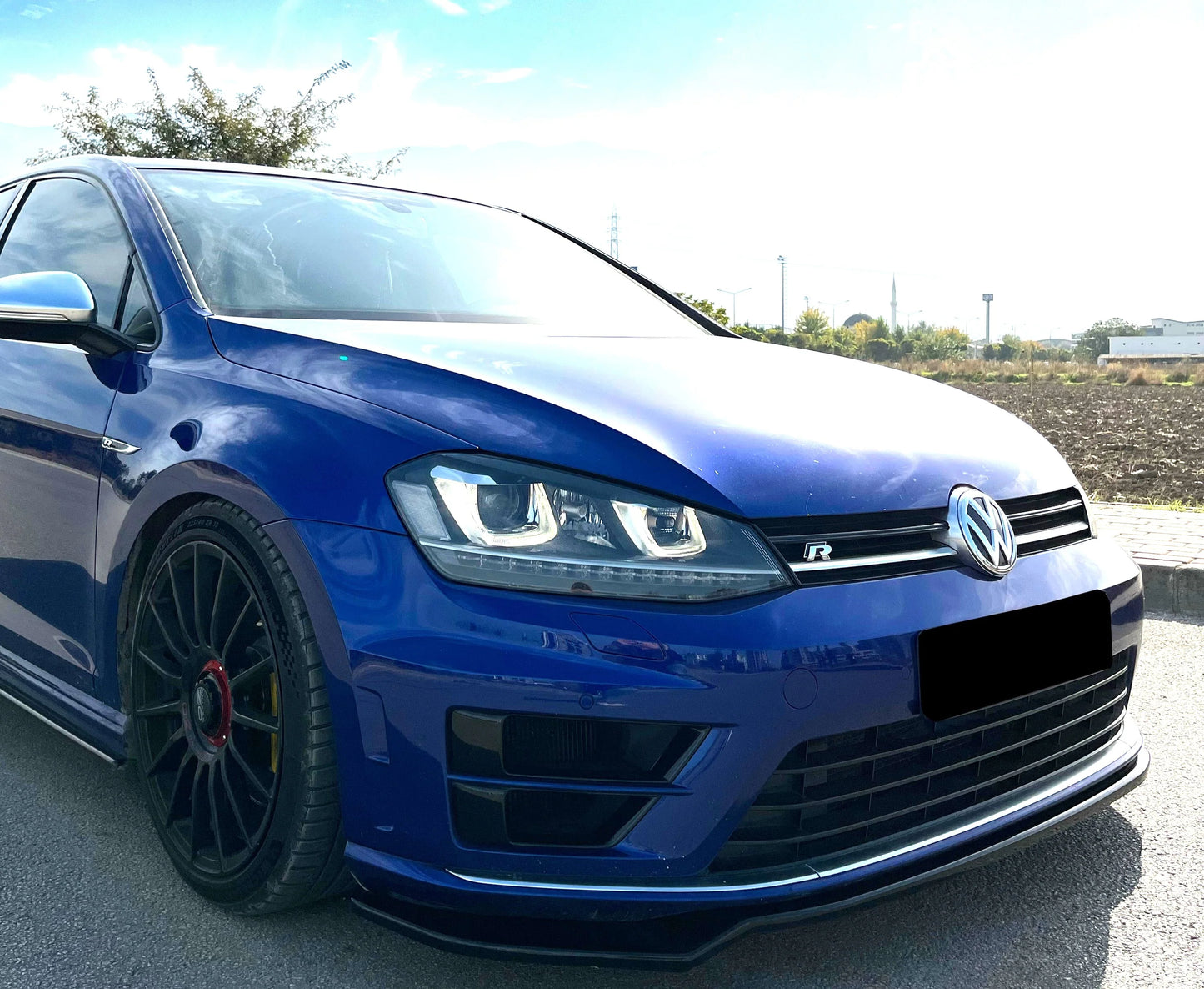 Splitter anteriore adatto per VW Volkswagen Golf MK 7 R / R Line 2013-2016