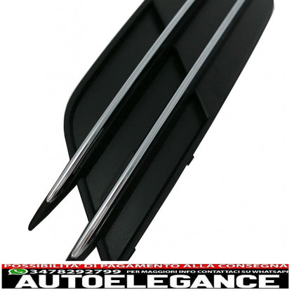 lower bumper grille covers side grills fit for audi a6 c7 4g (2012-2015) without acc
