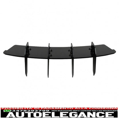 estensione paraurti posteriore per diffusore adatto per mercedes cla 35 / 45 c118 x118 con aero pack (2019-up) nero