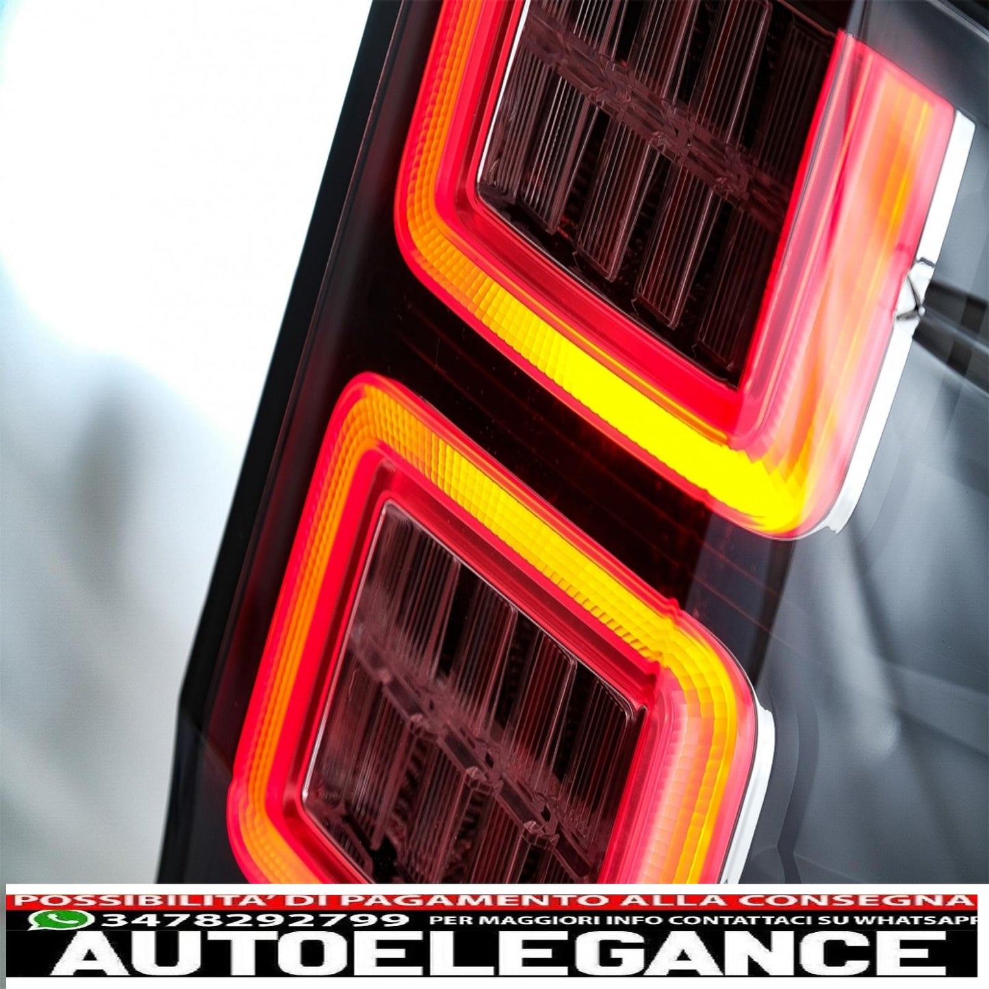 LED rear lights suitable for Ford Ranger (2012-2018) with dynamic sequential smoked indicators