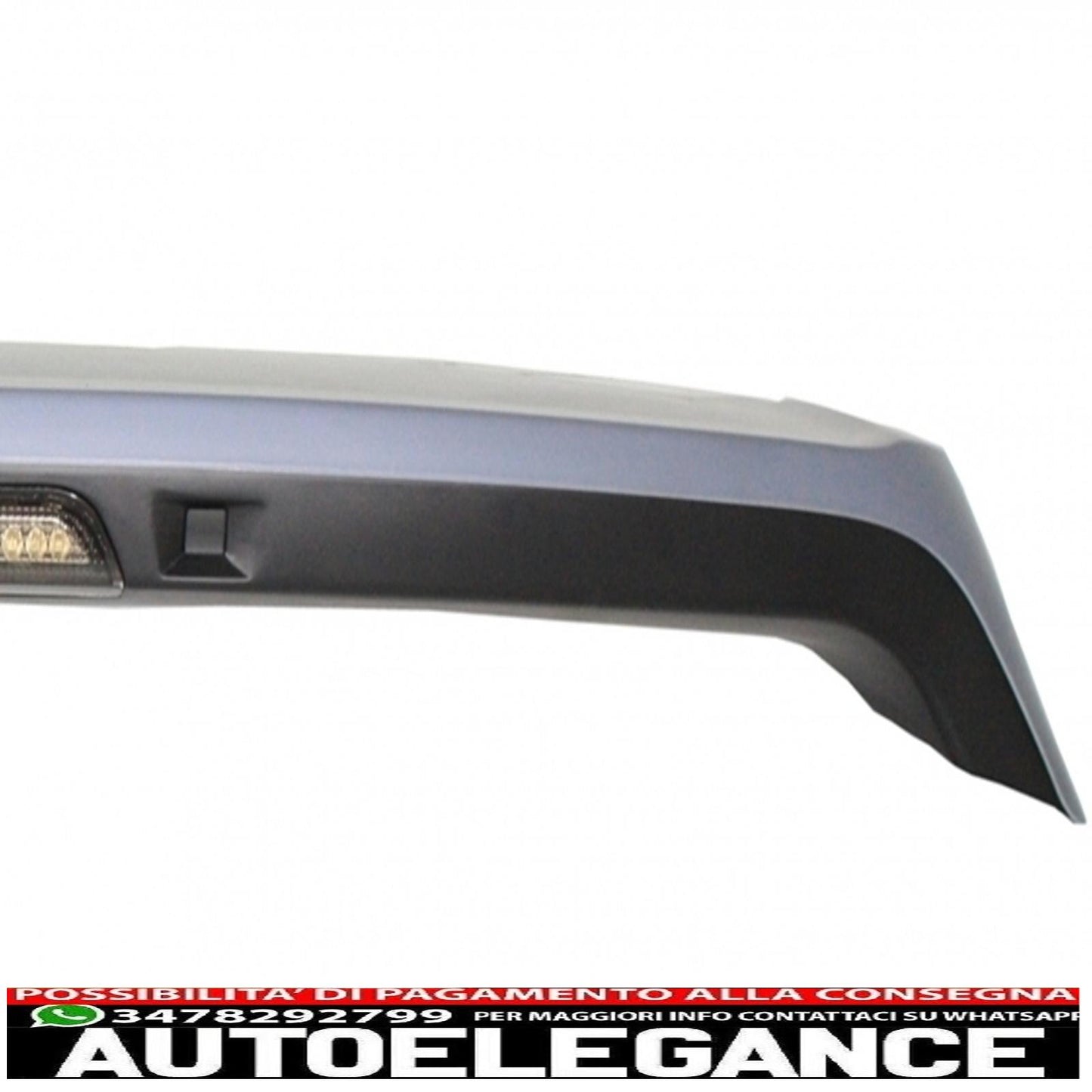 spoiler sul tetto con kit portellone posteriore cromato adatto per range rover sport l320 (2005-2009) design autobiografia