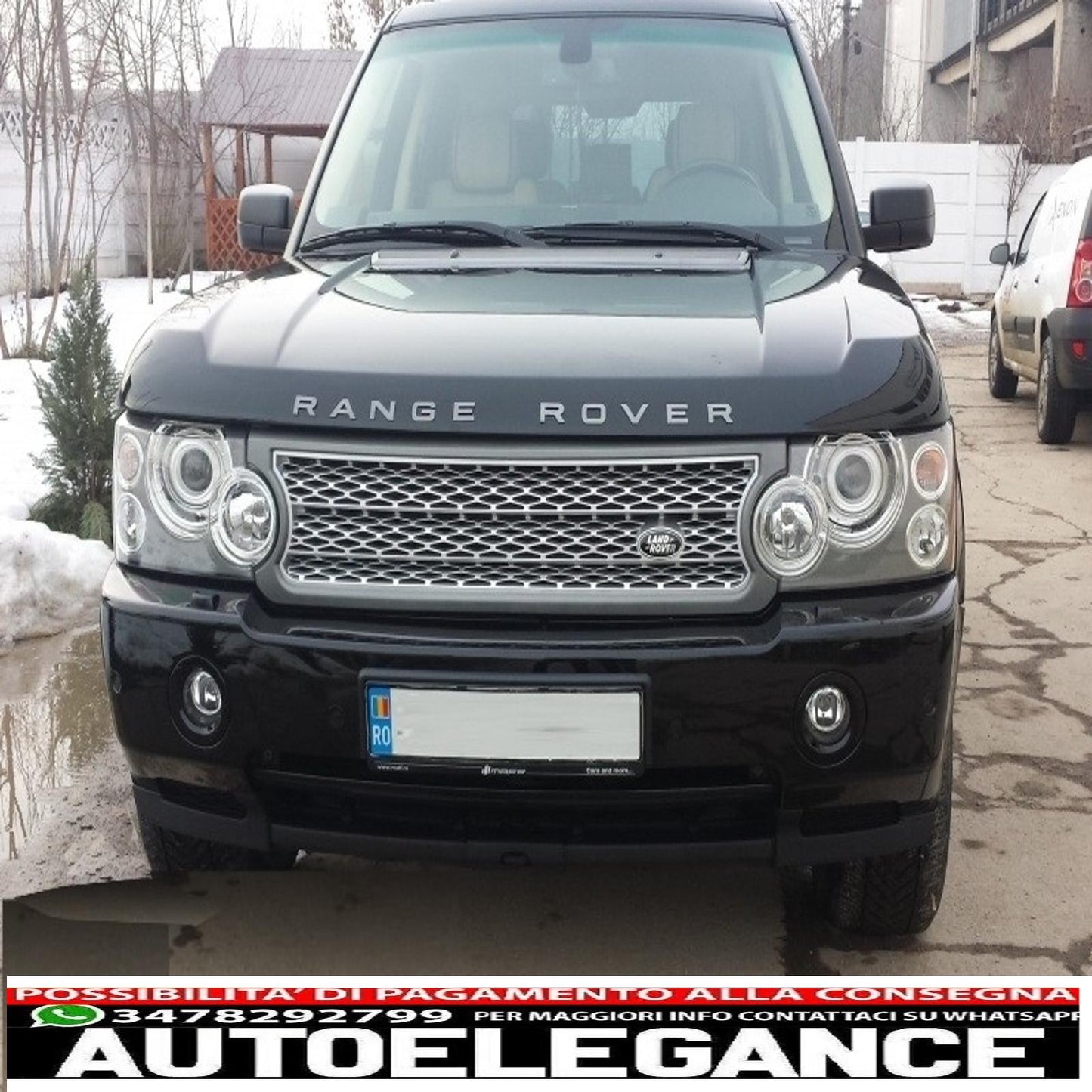 center grille suitable for land rover vogue iii l322 (2006-2009) silver autobiography supercharged edition