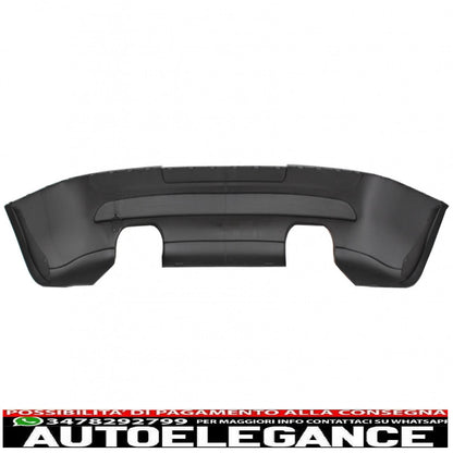Estensione paraurti posteriore doppia uscita con fanale posteriore led fumé nero e minigonne laterali adatto per vw golf 5 v (2003-2007) design gti