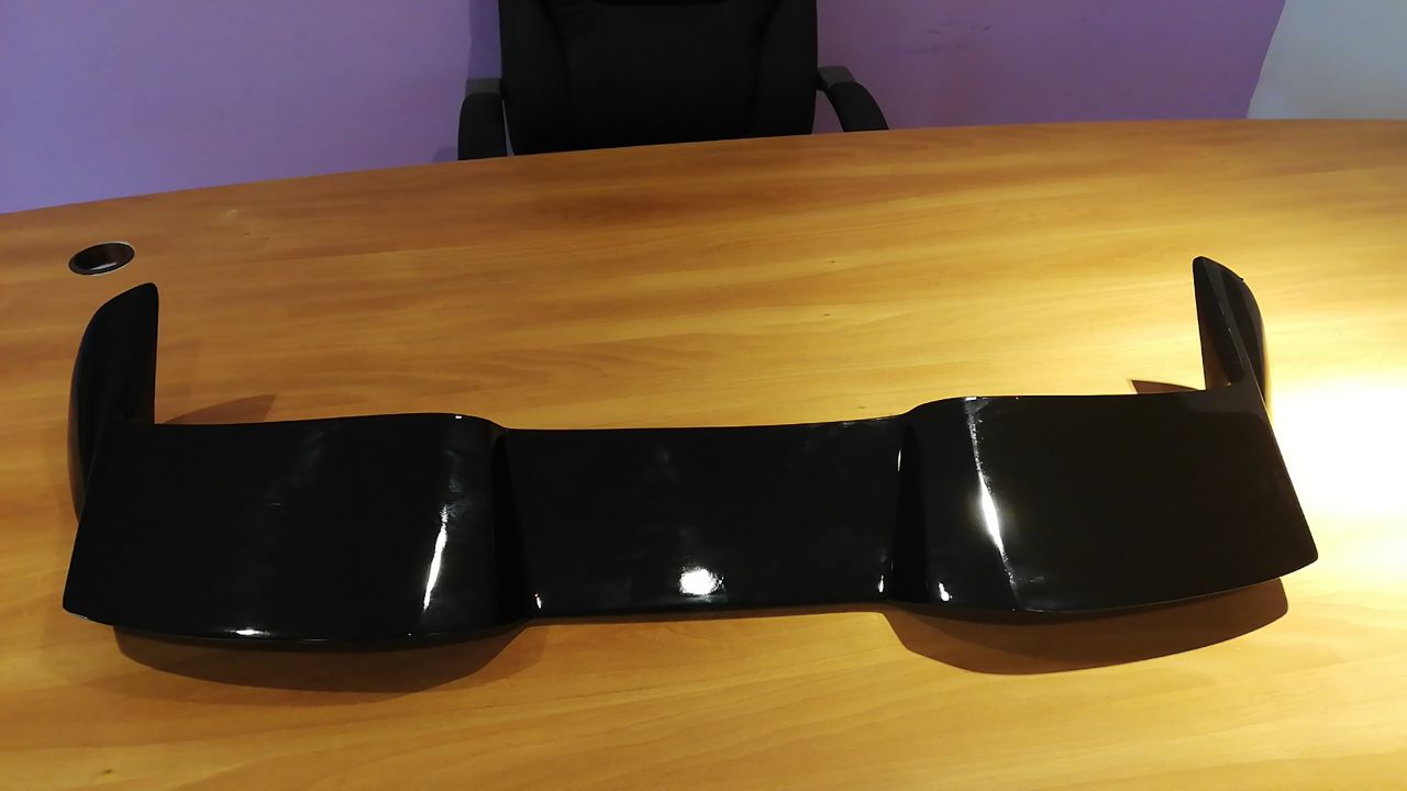 SPOILER TETTO ADATTO PER RENAULT CLIO 5 V 2019+ LOOK NERO LUCIDO DESIGN SPORTIVO