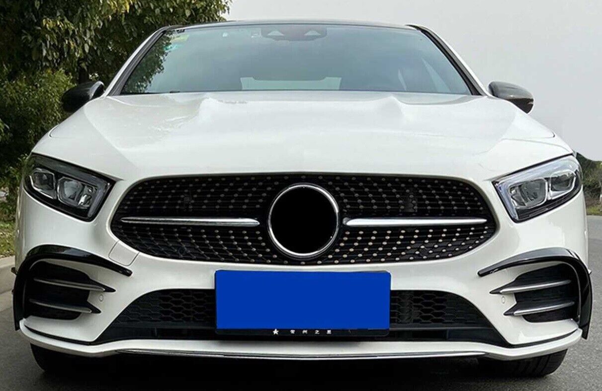 MERCEDES CLASSE A W177 MODANATURE ADESIVE NERE PARAURTI ANTERIORE AMG FLAP 0644