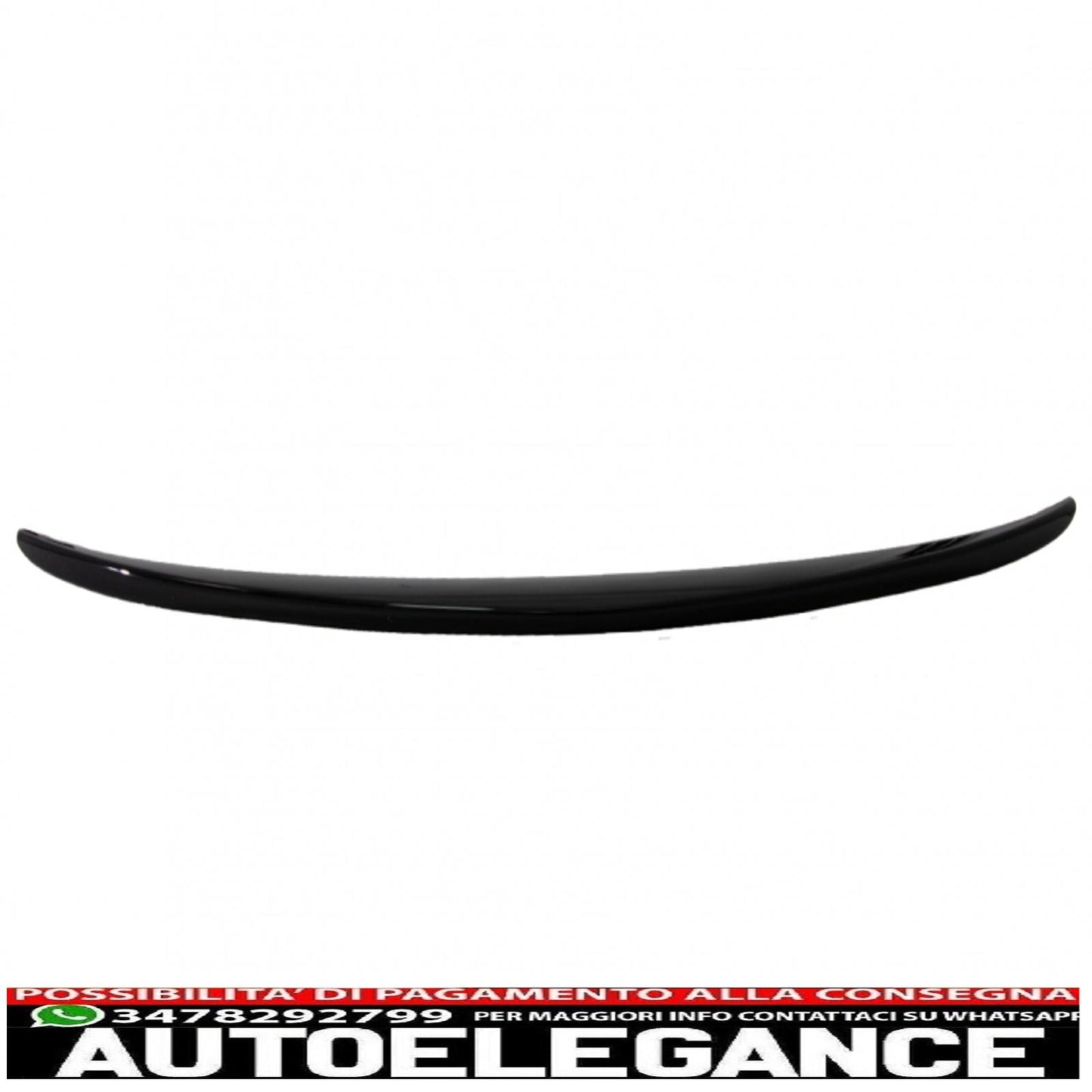 trunk spoiler suitable for mercedes c-class w205 (2014-2020) glossy black