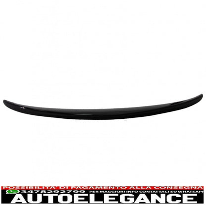 trunk spoiler suitable for mercedes c-class w205 (2014-2020) glossy black