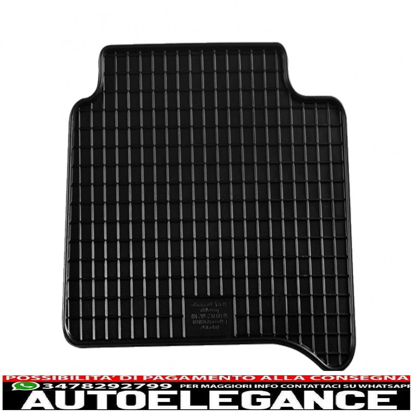 Rubber mat suitable for mercedes e class w211 2002-2009 black