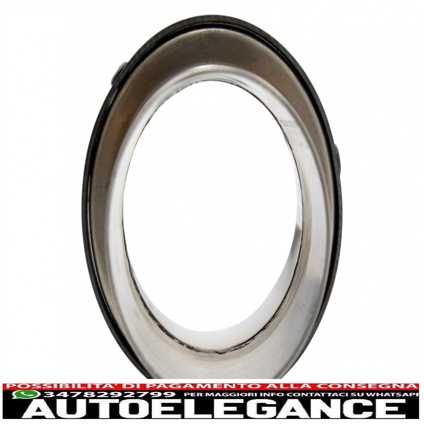 Carbon Fiber Exhaust Tips Gloss Look 6.1cm Inlet 
