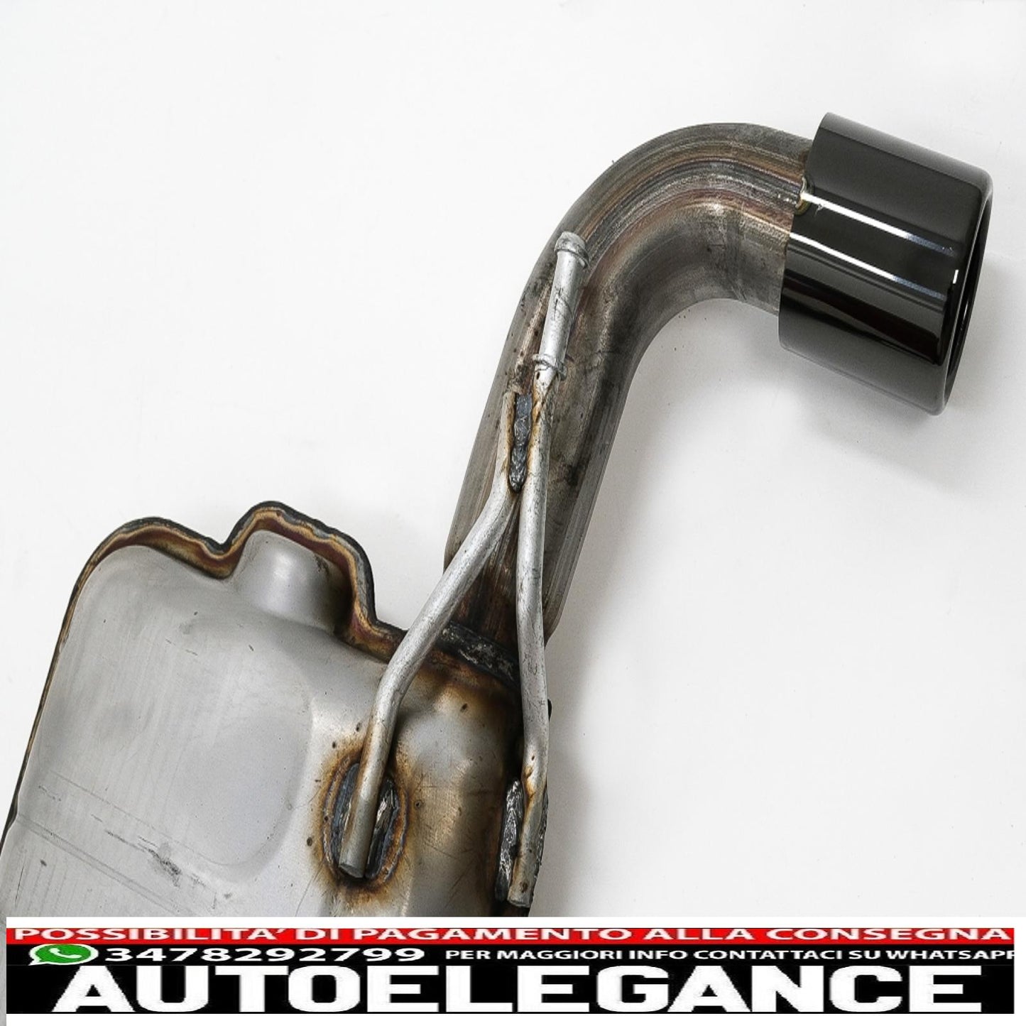complete exhaust system suitable for vw golf 5 (2003-2007) golf 6 (2008-2013) gti design piano black tips