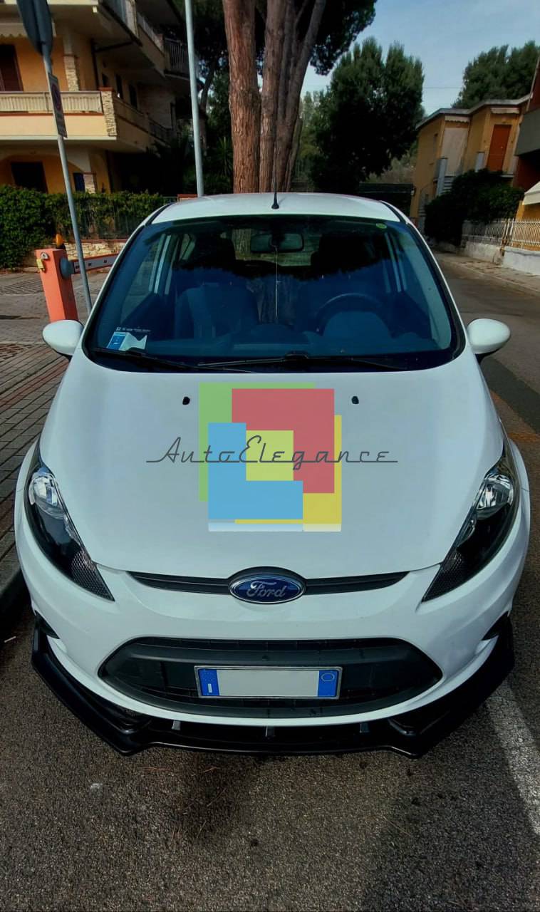 SPLITTER SOTTO PARAURTI ANTERIORE FORD FIESTA MK7 2012-2017 ABS NERO