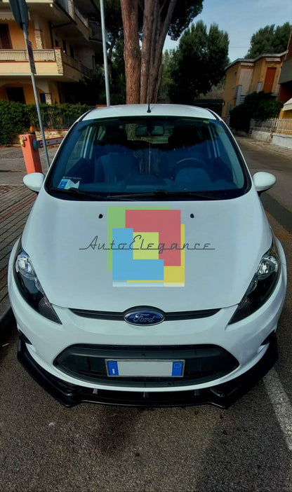 SPLITTER SOTTO PARAURTI ANTERIORE FORD FIESTA MK7 2012-2017 ABS NERO