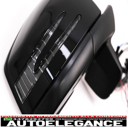 Complete mirror assembly suitable for mercedes g-class w463 (1989-2018) 2013 piano black design 