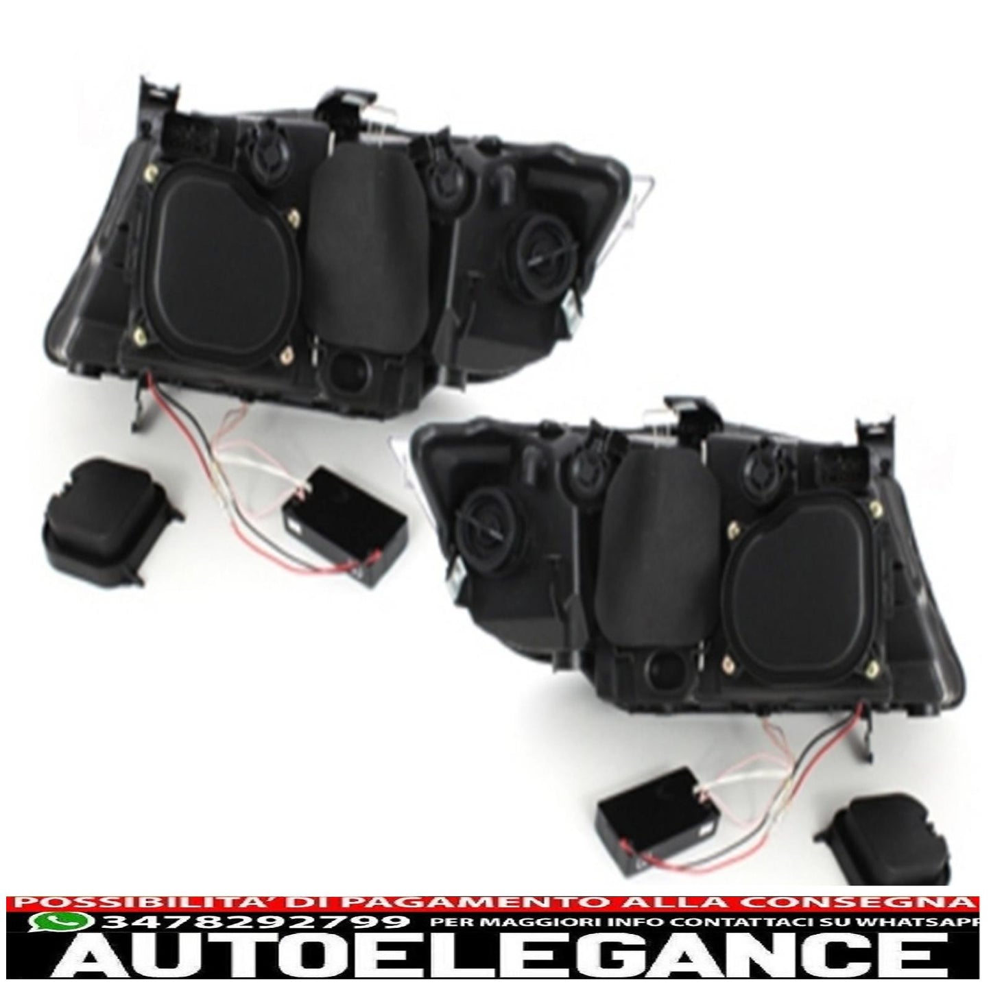 headlights suitable for bmw 3 series e90 e91 (03.2005-08.2008) angel eye ccfl black 