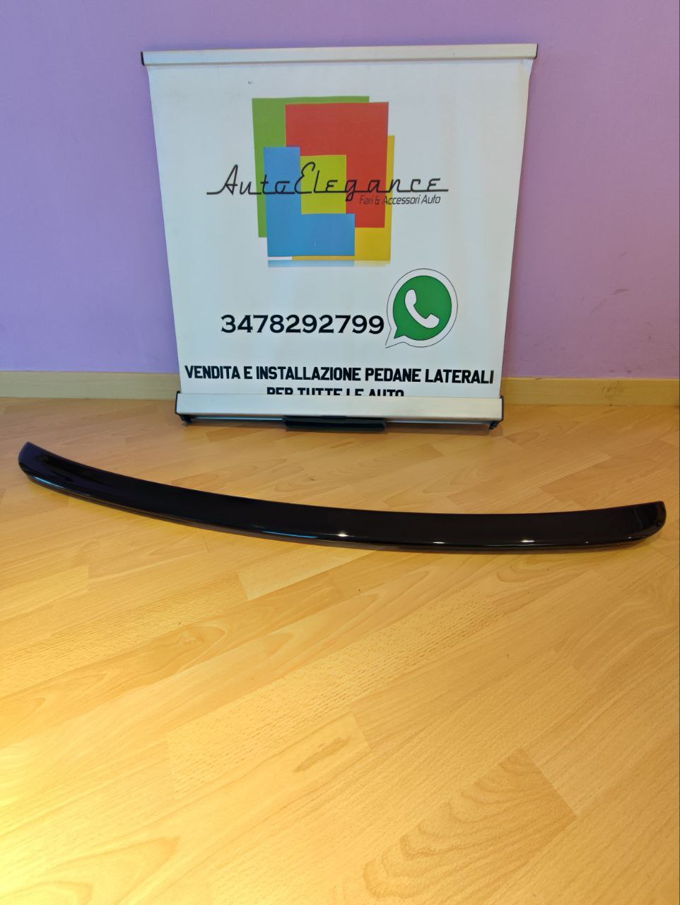 SPOILER ADATTO PER MERCEDES CLASSE E W211 BERLINA 2003-2008 NERO LUCIDO