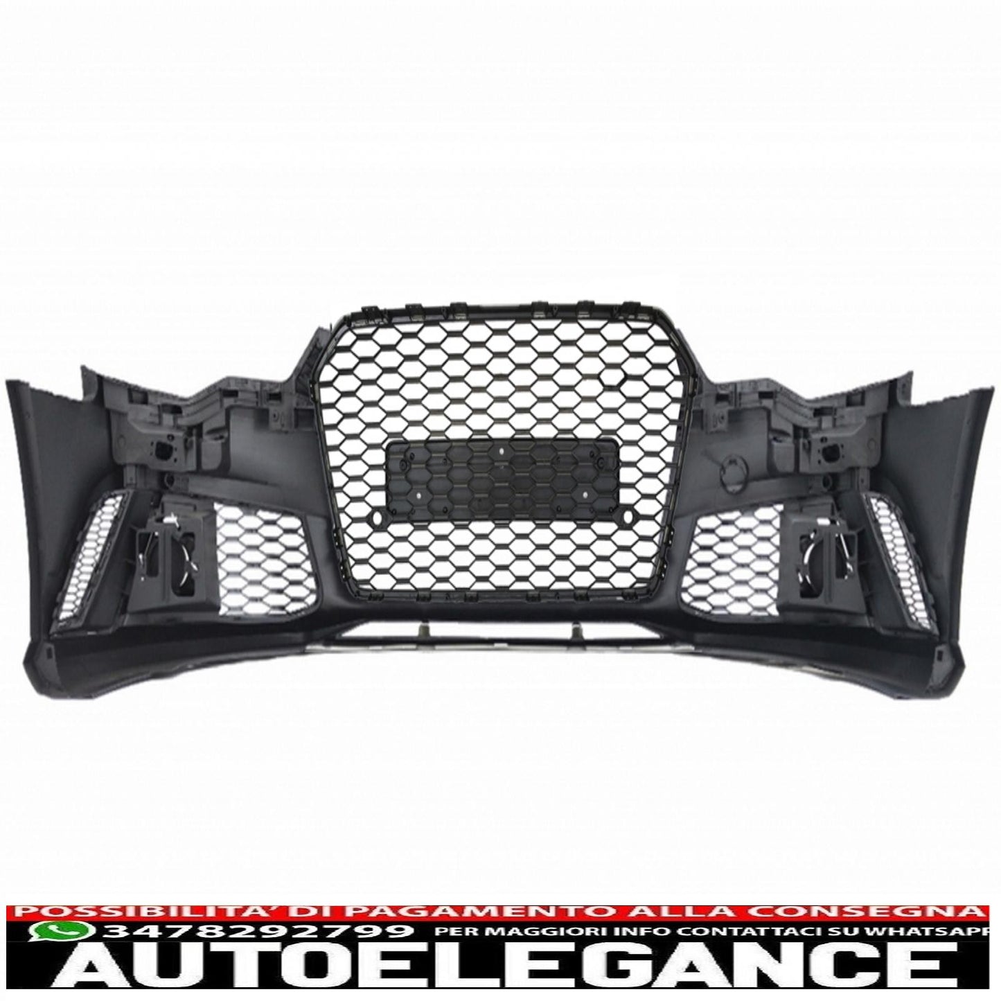 front bumper with additional spoiler suitable for audi a6 c7 4g (2011-2015) rs6 design 