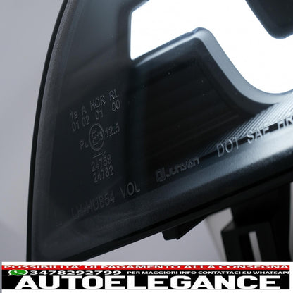 led light tube drl angel eye headlights suitable for bmw x5 e70 (2007-2010) black 