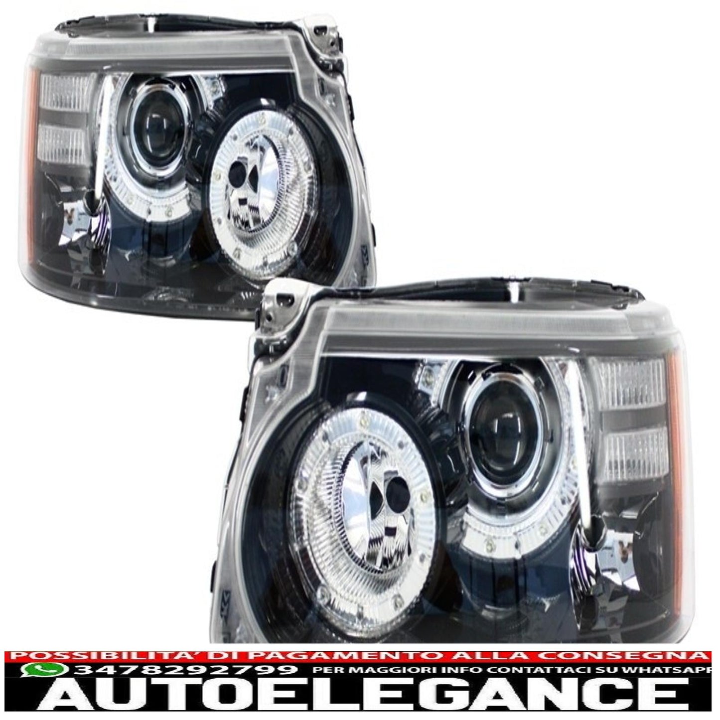 kit carrozzeria completo adatto per land rover sport l320 facelift (2009-2013) design autobiografia glohh fanali posteriori a led gl-3 dinamici