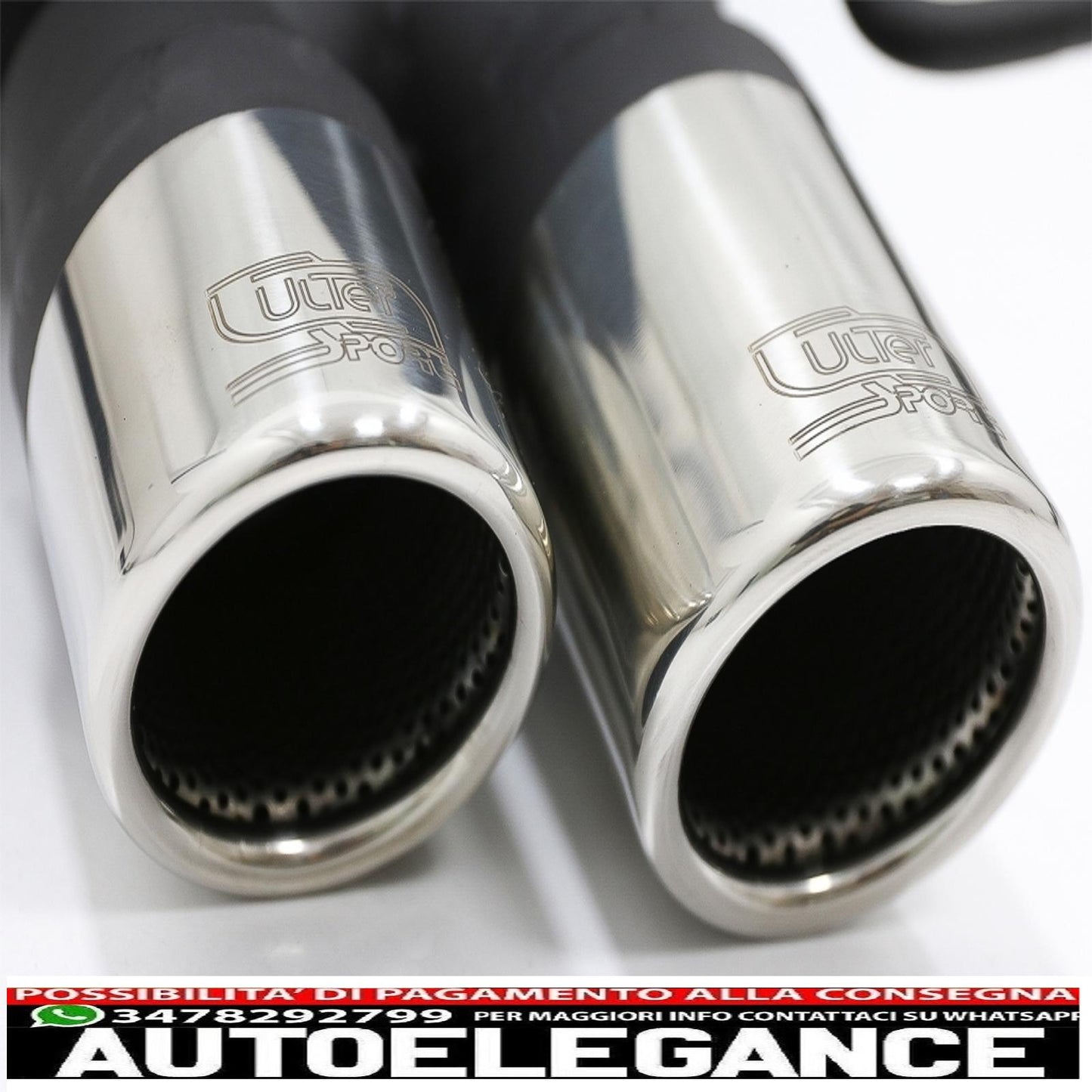 air diffuser with exhaust system suitable for bmw 5 series f10 (2011-2014) 102-433/70rs dual exhaust pipes m-technik design