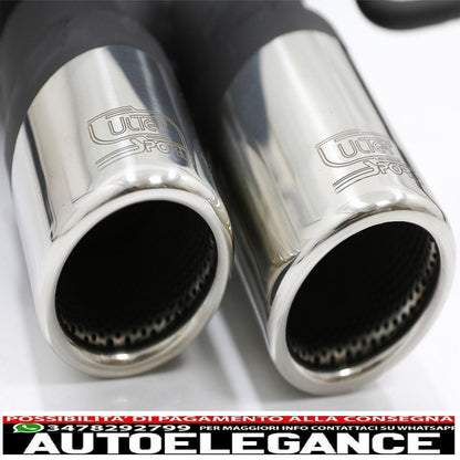 air diffuser with exhaust system suitable for bmw 5 series f10 (2011-2014) 102-433/70rs dual exhaust pipes m-technik design