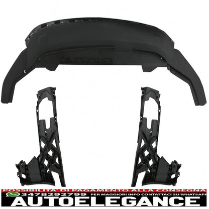 front bumper with center grille without badge suitable for vw golf 7.5 (2017-2020) r gti design