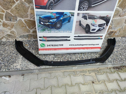 VW GOLF 7.5 SPLITTER LIP SPOILER UNDER FRONT BUMPER ABS GLOSSY BLACK