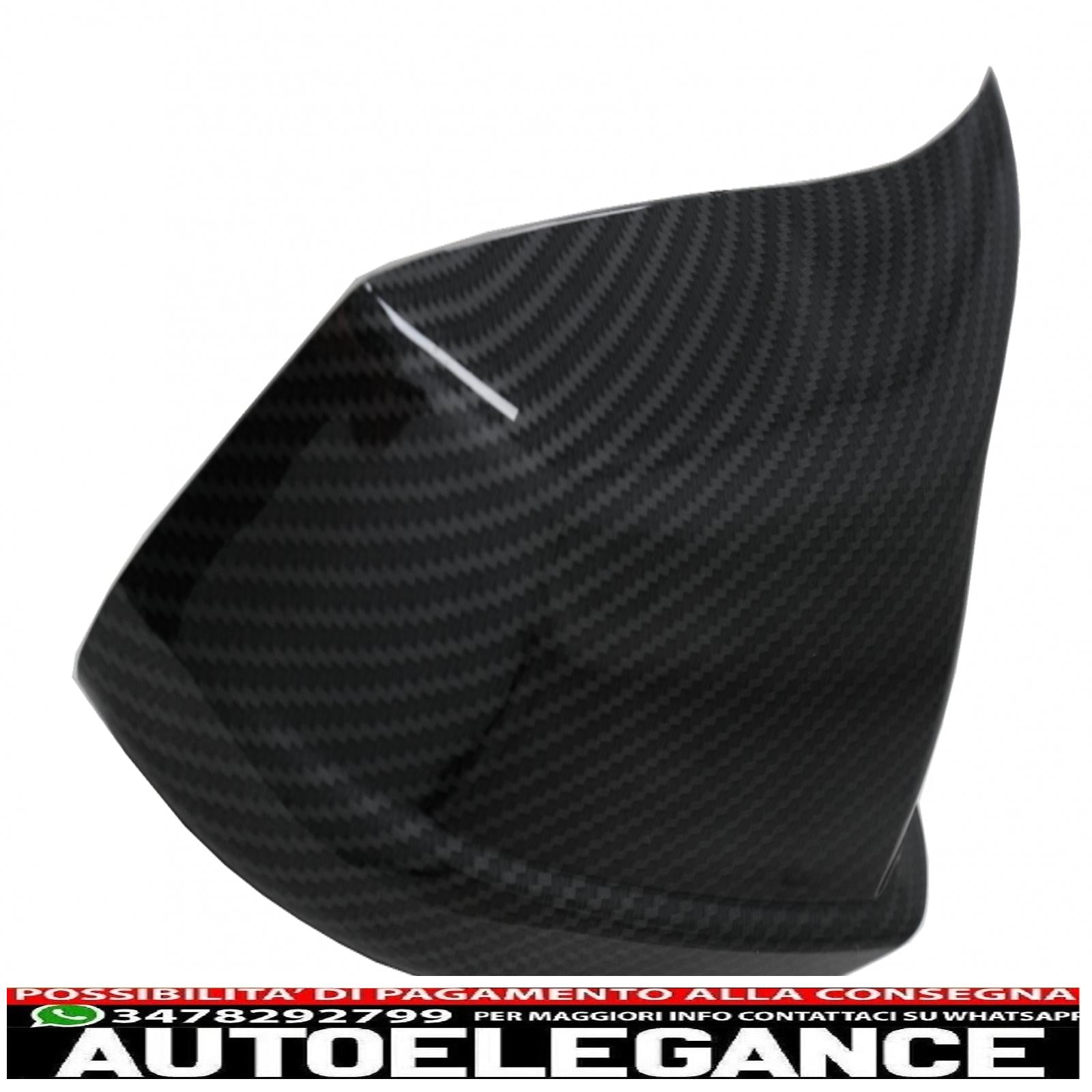 Calotte specchietti adatte per bmw serie 5 f10 f11 f18 non lci (07.2010-2013) carbon look m design AUTOELEGANCERICAMBI