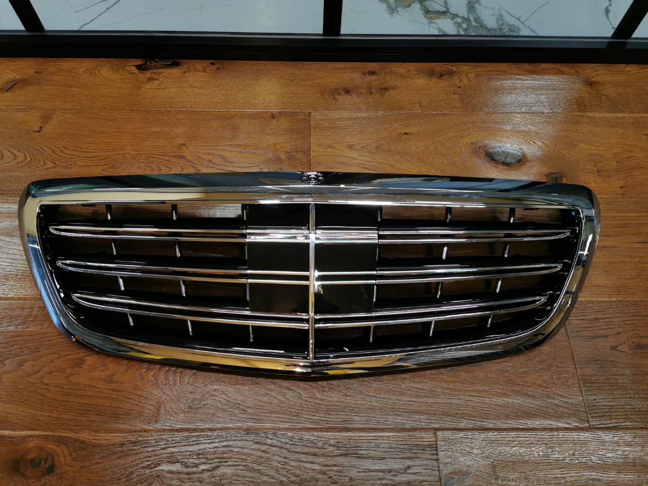 GRIGLIA ADATTA PER MERCEDES-BENZ CLASSE S W222 2014-2019 LOOK AMG CROMATA/NERA