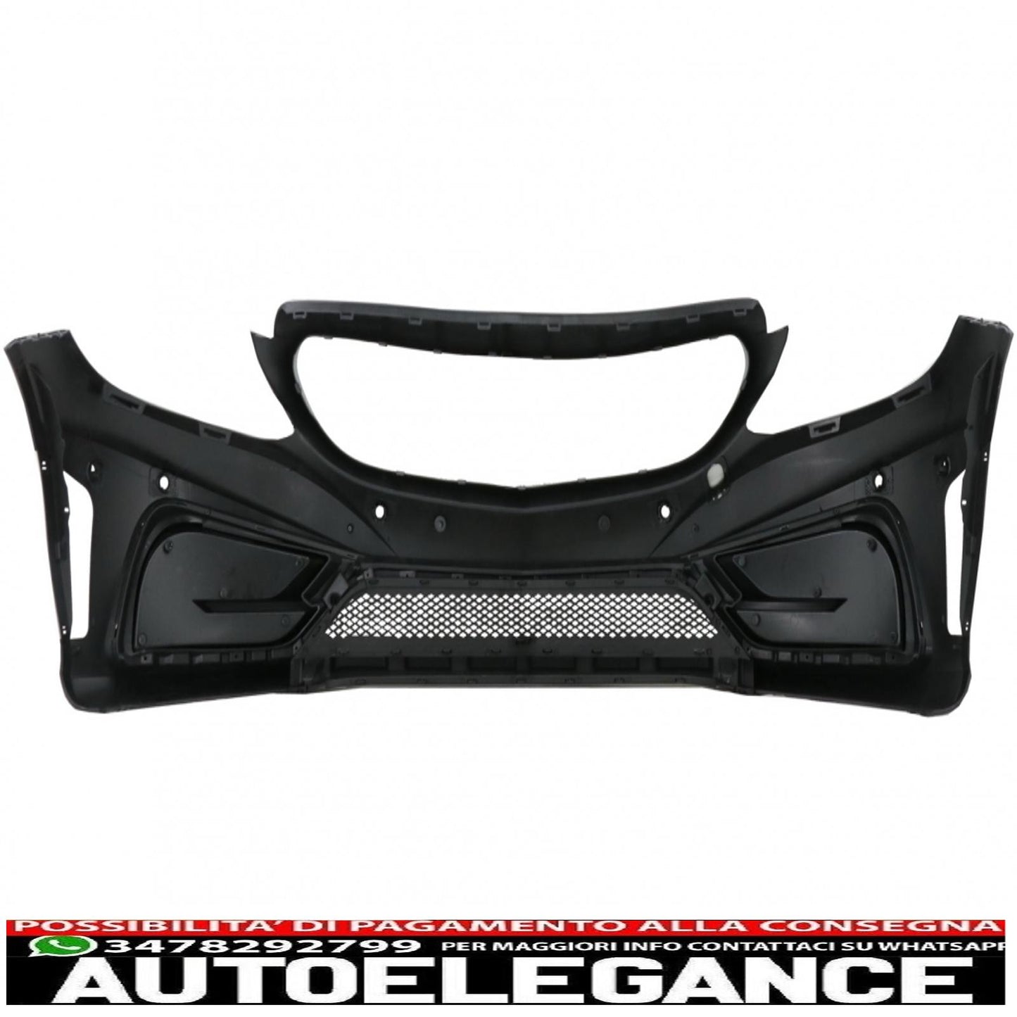 Paraurti anteriore con diffusore doppia uscita e terminali di scarico adatti per mercedes classe c a205 cabriolet c205 coupe (2014-2019)